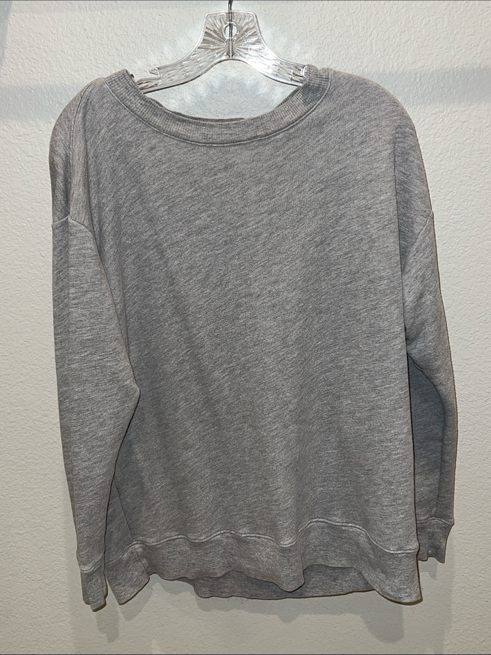 Wildfox Heather Gray Scoop Neck Sweatshirt